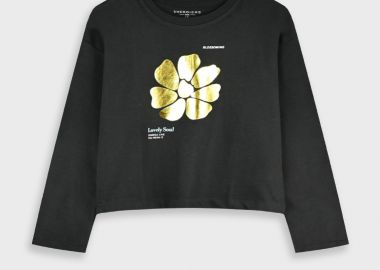 Μακρυμάνικη μπλούζα | ΜΑΥΡΟ - Energiers - 